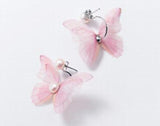 S925 Sterling Silver Butterfly Drop Earrings