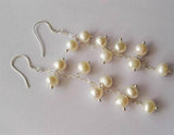 Freshwater Pearl Drop Earrings 7-8mm S925 Silver
