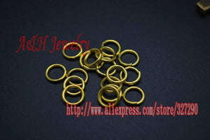 200pcs 7mm Jump Rings for Pendant & Clasp, DIY Findings