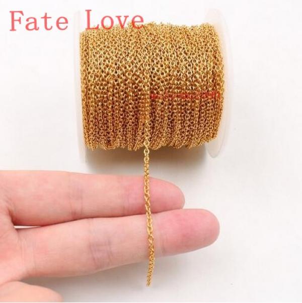20m Stainless Steel Thin 1.5mm/2mm Round Link Chain DIY