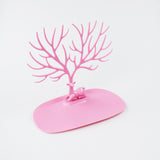 Pink Jewelry Stand Display Tower Earring Holder Necklace Organizer
