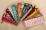 5 pcs 7x18CM Drawstring Bag Silk Pocket Jewelry Pouches Propitious Cloud Pattern
