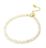 Mini Freshwater Pearl Bracelet 925 Silver Clasp Lovely Gift