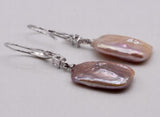 Multicolored Freshwater Pearl Earrings 925 Sterling Silver