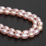 Natural Pink Rice Freshwater Pearls for Jewelry Making DIY
