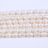 10-11mm Rice Shape Freshwater Pearl Ring & Necklace Set