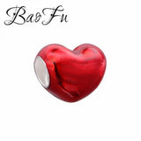 BaoFu S925 Silver Bubble Love Heart Beads Bracelet DIY Lover's Accessory