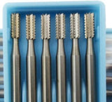 6PCS Tungsten Carbide Burs Fissure Drill Bit for Dental Handpiece