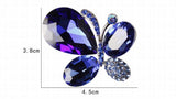 Rhinestone Butterfly Brooch Pin Wedding Jewelry Gift
