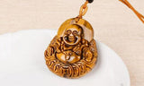 Tiger Eye Stone Maitreya Buddha Pendant Charm Collection