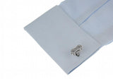 iGame Arrival Bike Chain Cuff Links Silver Brass Mechanics