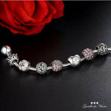 Silver plated CIONDIOLO CHARM AMOR bracelet women