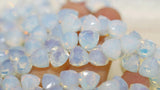 5pc AA Loose Beads Quartz Triangle Faceted 7-8mm DIY Jewelry Making