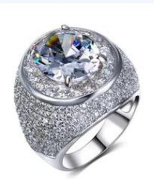 Big Stone Ring 5 Colors Cubic Zirconia Large Crystal Zirconia Jewelry