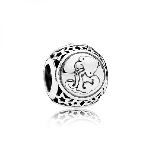 925 Silver Openwork Constellations Charm Crystal Bead Bracelet DIY