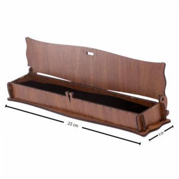 Wood Rosary Box - Religious Keepsake Holder
