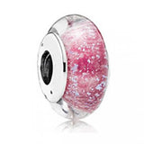 S925 Sterling Silver Sparkle Stars Glass Beads Charm for Bracelet