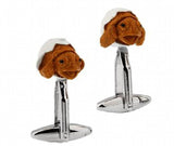 Sunnylink Men's Orange Tortoise Animal Cuff Links for Shirt
