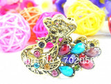 Vintage Rhinestone Crown Hair Claw Clips Set