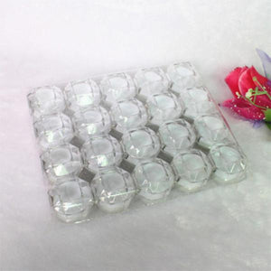 20pcs/lot Transparent Acrylic Jewelry Box Wedding Packaging Ring Earring Box