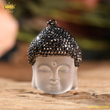 King Antique Jewelry Crystal Buddha Pendant Necklace