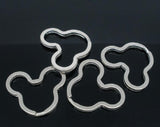 50pcs Lovely Mouse Split Rings Key Rings Findings