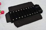 Velvet Jewelry Roll Bag For Rings Travel Holder