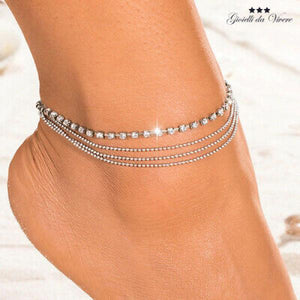 Adjustable Anklet Bracelet Hook Ankle Chain Silver