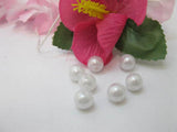 1000Pcs Ivory 10mm Round Pearl Beads Jewelry Finding Bracelet Necklace DIY Beads