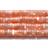 180pcs 6mm Round Natural Shell Spacer Beads Heishi Disk Jewelry Beads