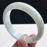 Zheru Natural Light Colored Myanmar Jade Bracelet, 54mm-62mm