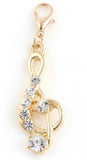 20PCS Music Note Pendant Charms for Floating Locket (Gold/Silver)