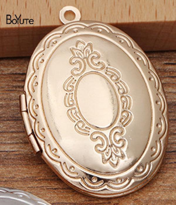 Metal Brass Oval Floating Locket Pendant 23*30*8MM 10 Pieces/Lot