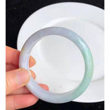 Zheru Jewelry Natural Light Burmese Jadeite 54mm-64mm Bracelet Princess Jewelry