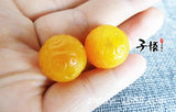 Yellow Agate Beads DIY Bracelet Women Jadeite Jade Jewelry 10pcs/lot