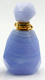 Lace Agates Perfume Bottle Essential Oil Pendant