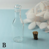 4PCS Cork Glass Bottle Vial with Cork Wish Bottle Tiny Glass Bottles