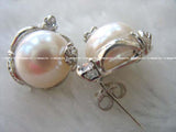 Baroque Freshwater Pearl Earrings, 13-15mm, Hot Seller