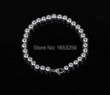 6mm Stainless Steel Ball Beads Bracelet 8.5'' Bling Jewelry