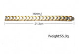 Titanium Steel Health Magnet Care Stone Bracelet Bangle