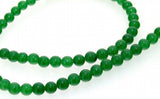 6mm Green Jade Round Gemstone Loose Beads 15 inches