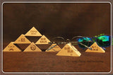 Triangle Wooden Sunglass Display Stand Eyeglasses Showing Rack