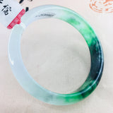 Natural Jadeite Bracelet Ice Bottom Tricolor 52-61mm Gift Certificate