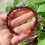 Irregular Chipped Gemstone Bracelet Amethyst Citrines Garnets Quartz