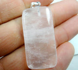 Rose Quartz Gem Stone for DIY Necklace Pendant Jewelry Making 10Pcs/lot