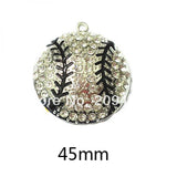 Sport Ball Series 1 Rhinestone Pendants - Set of 10