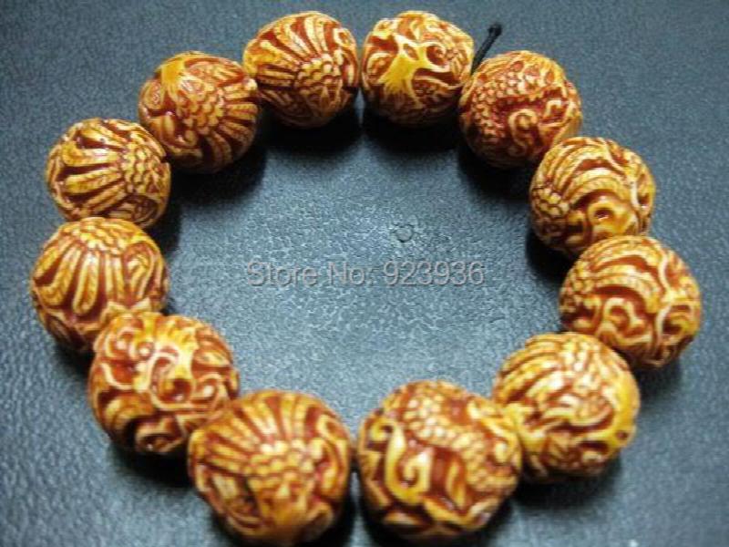 Tibet Style Retro Round Golden East Lace Weave Bracelet