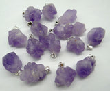 Natural Stone Top Quartz Crystal Charm Pendant Necklace Accessories 10pcs