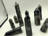 10Pcs Natural Crystal Raw Stone Sakura Agate Column Band Crystal Precipitation