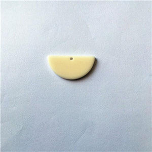 30x15mm Acrylic Semicircle Charms 100pcs for Earrings DIY